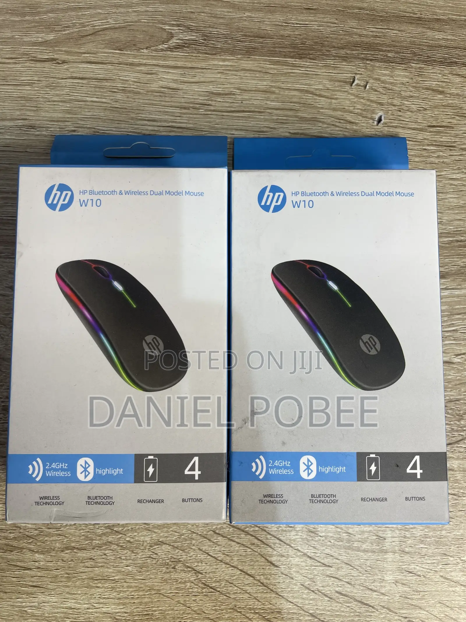 HP W10 Bluetooth 2.4GHz Wireless Mouse – Rechargeable