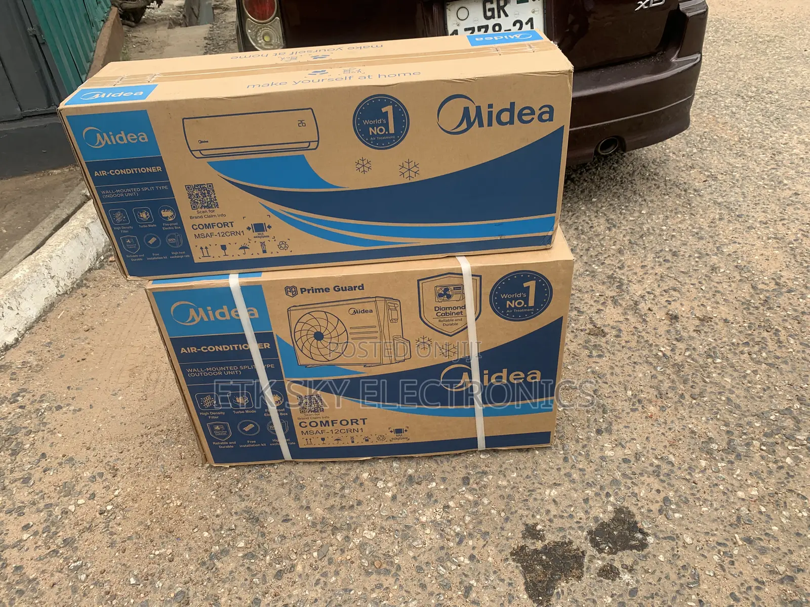 Midea 1.5hp Split AC R410 Gas