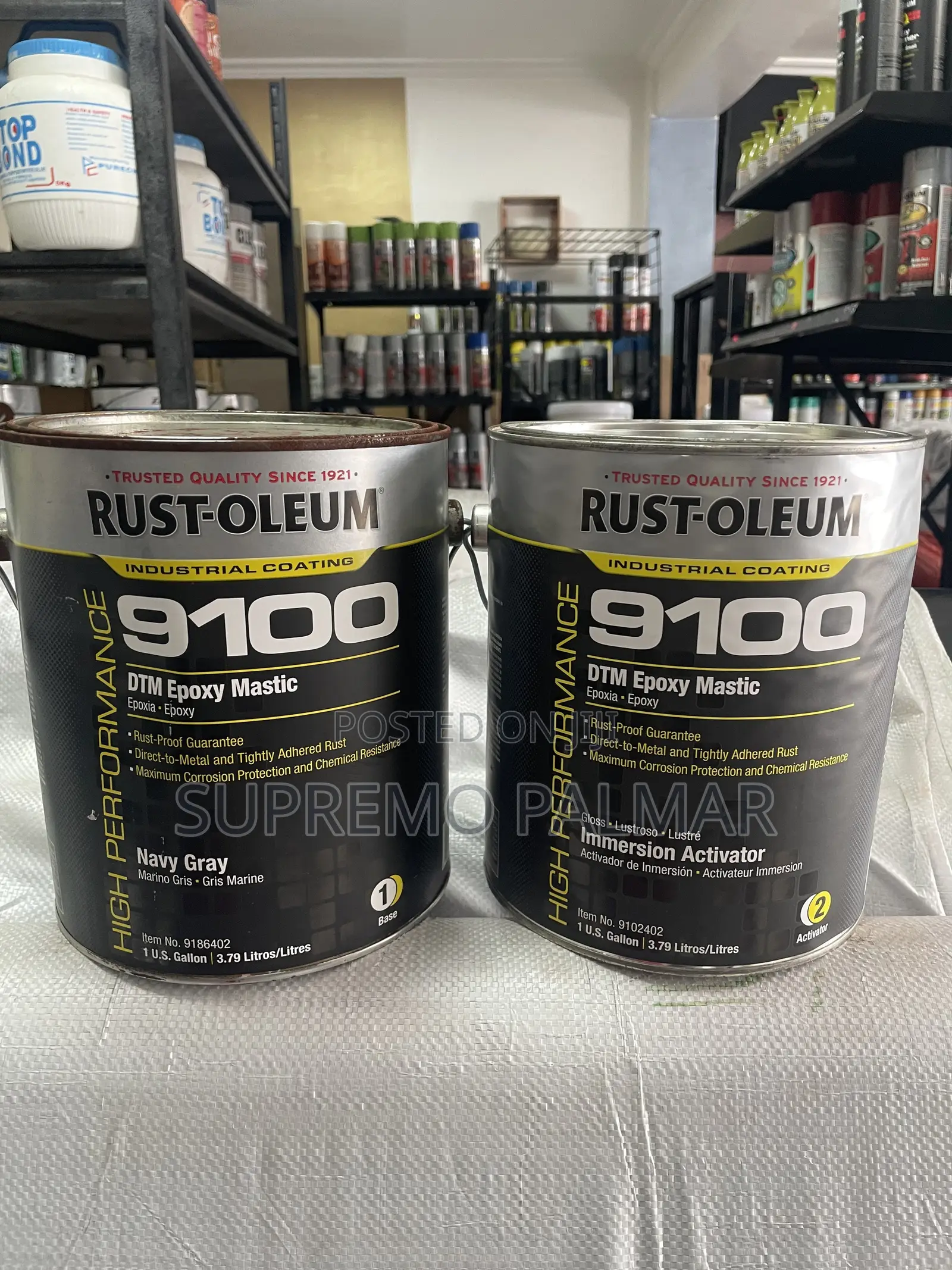 9100 DTM Epoxy Mastic, Marine Paints Industrial (Base + Activator)