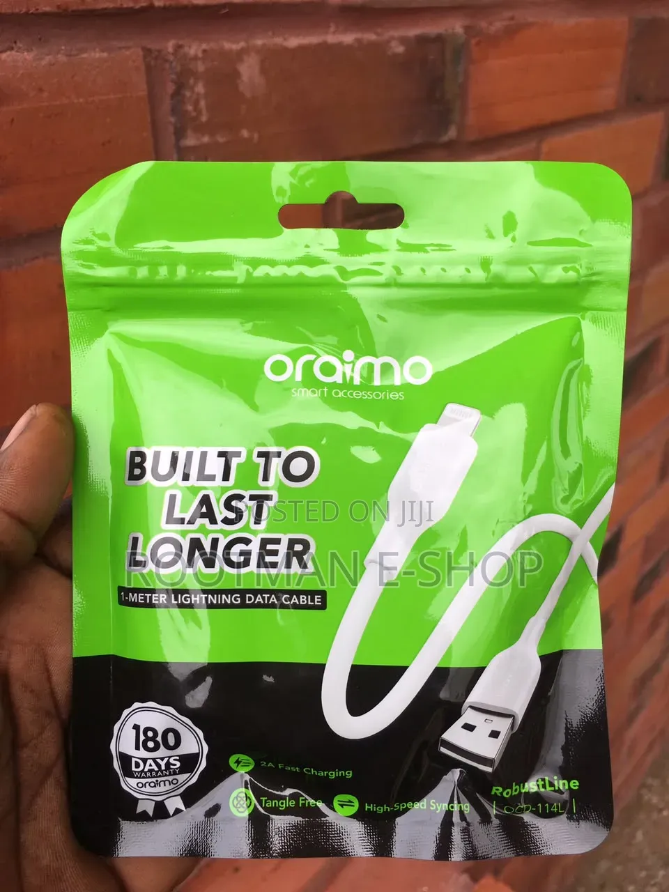 Oraimo RobustLine 2A 1M Lightning Cable