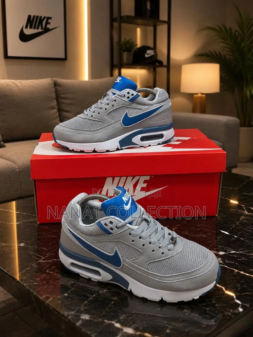 Nike Air Max Gray/Royal Blue Sneakers