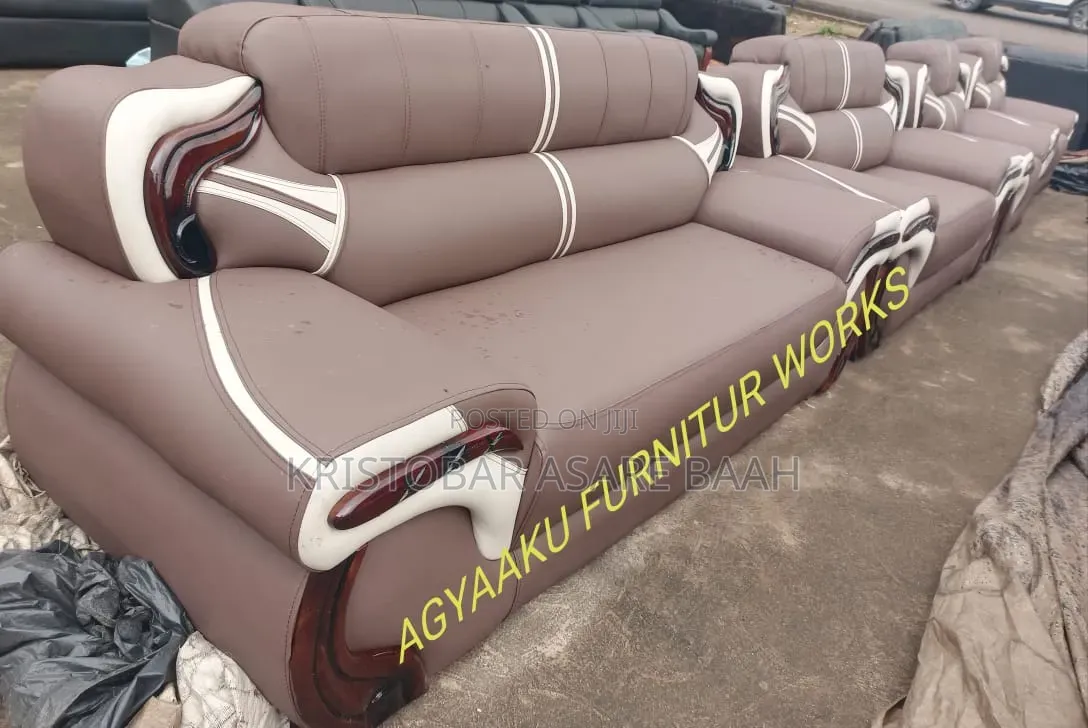 Abb3 Quality Design Leather Sofa Set