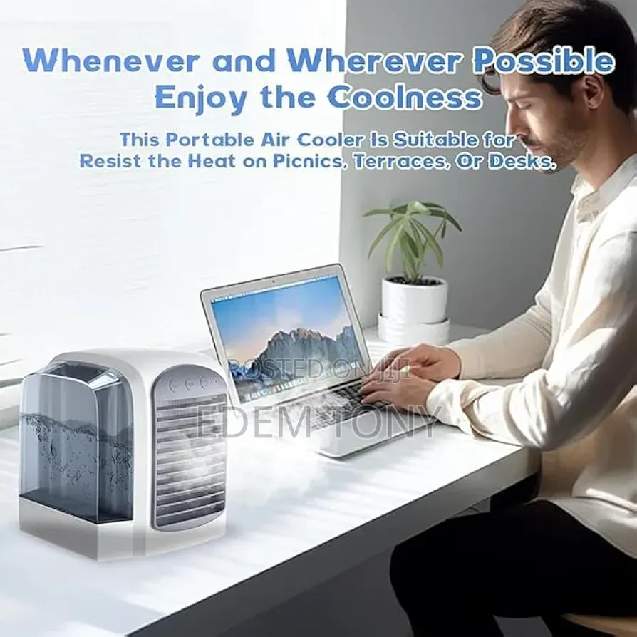 Portable 380ml Personal Desktop Air Cooler Fan ;Model WT-F10