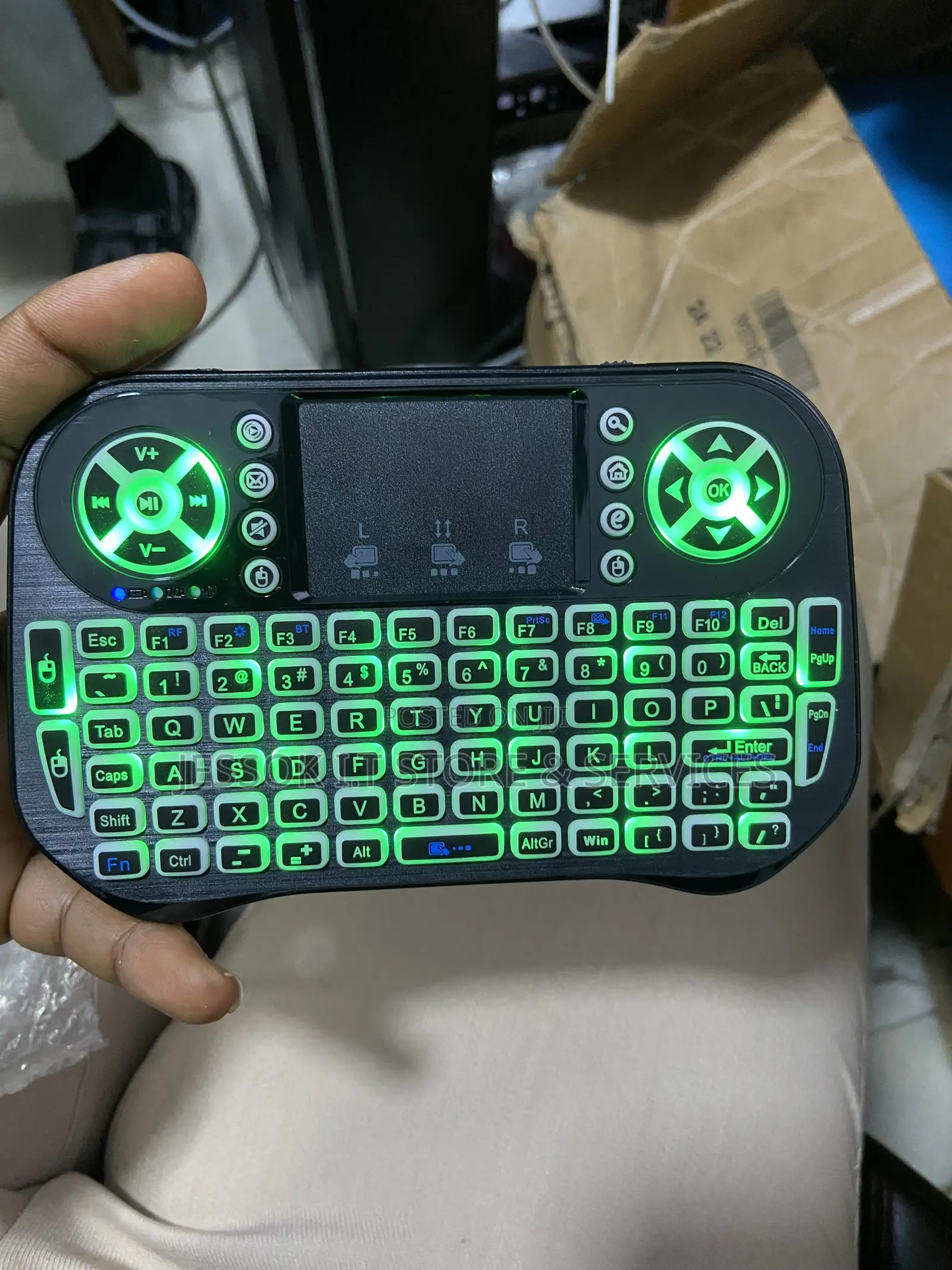 Mini RGB Keyboard and Mouse 7 Backlight Colors BT + 2.4G Wireless