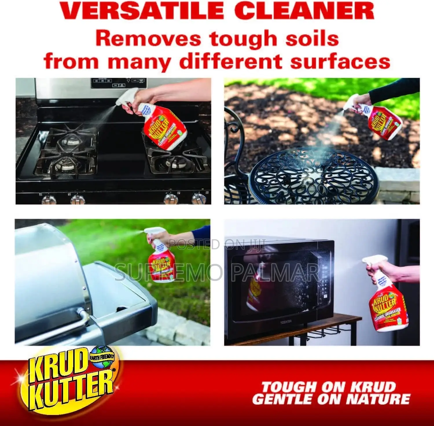 Krud Kutter Degreaser Stain Remover - 1 Gallon Multi-Surface Cleaning