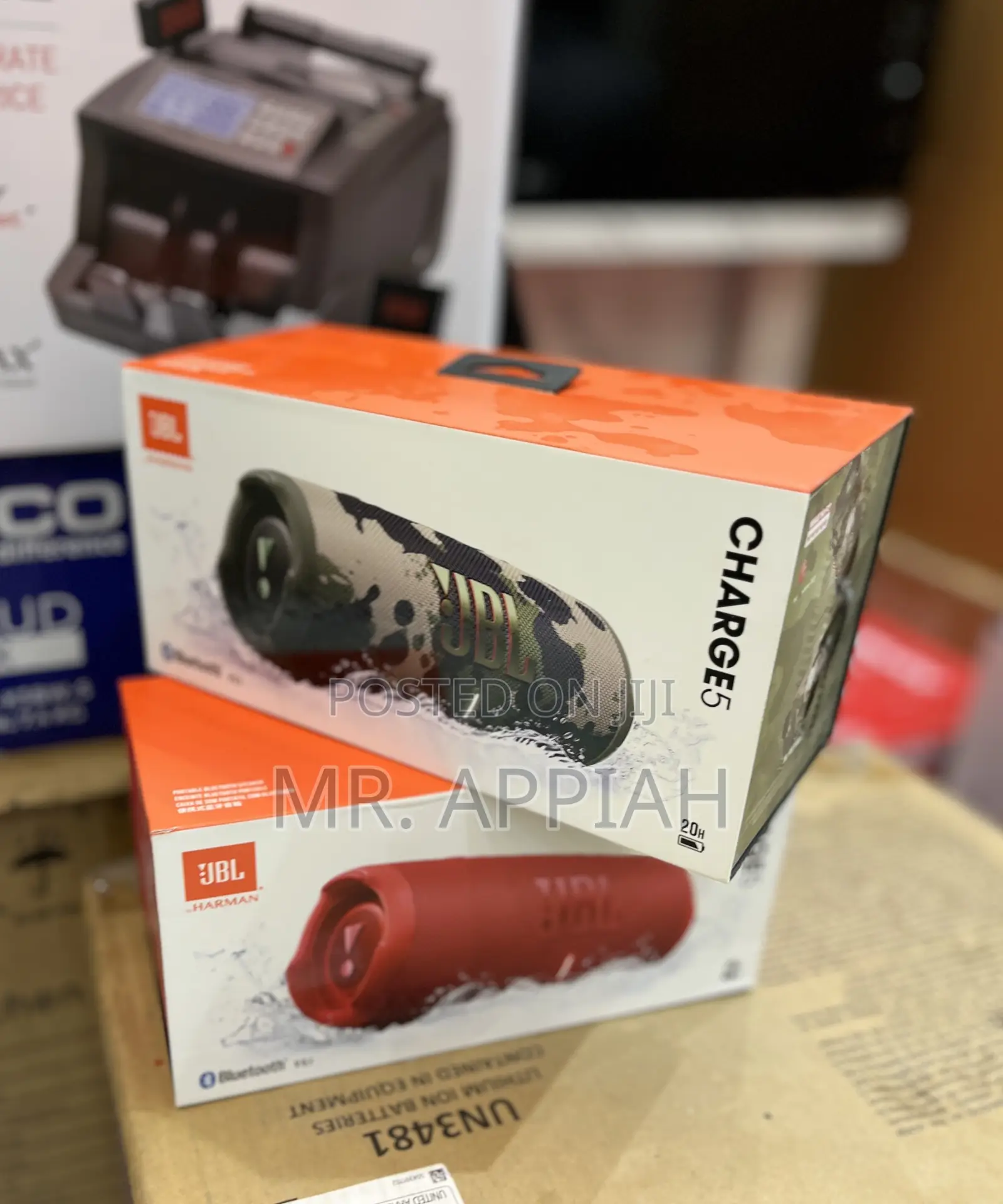 Order Authentic JBL Charge 5 Waterproof Bluetooth Speaker(Red) 