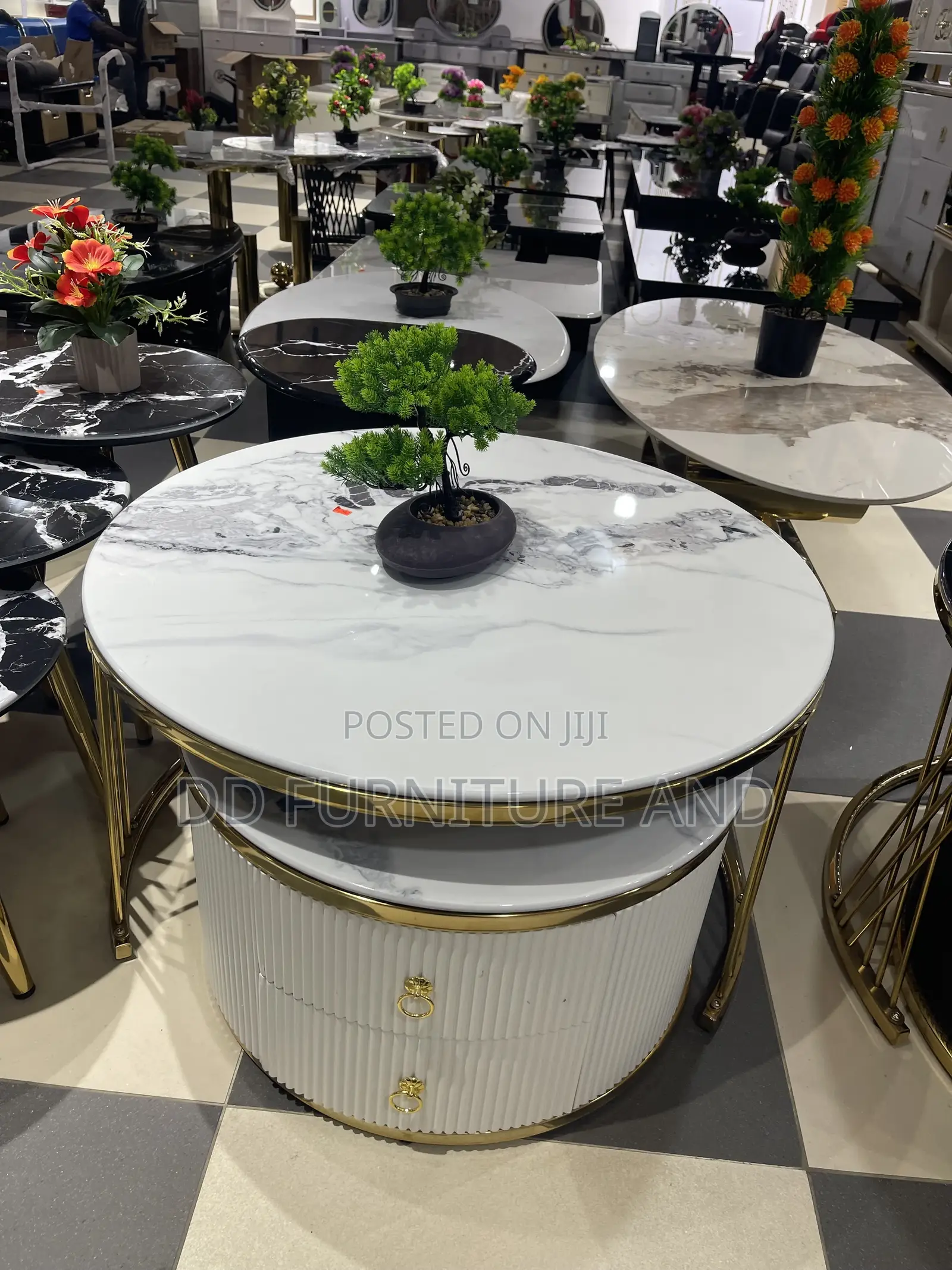 2 in 1 Royal Mable Center Table