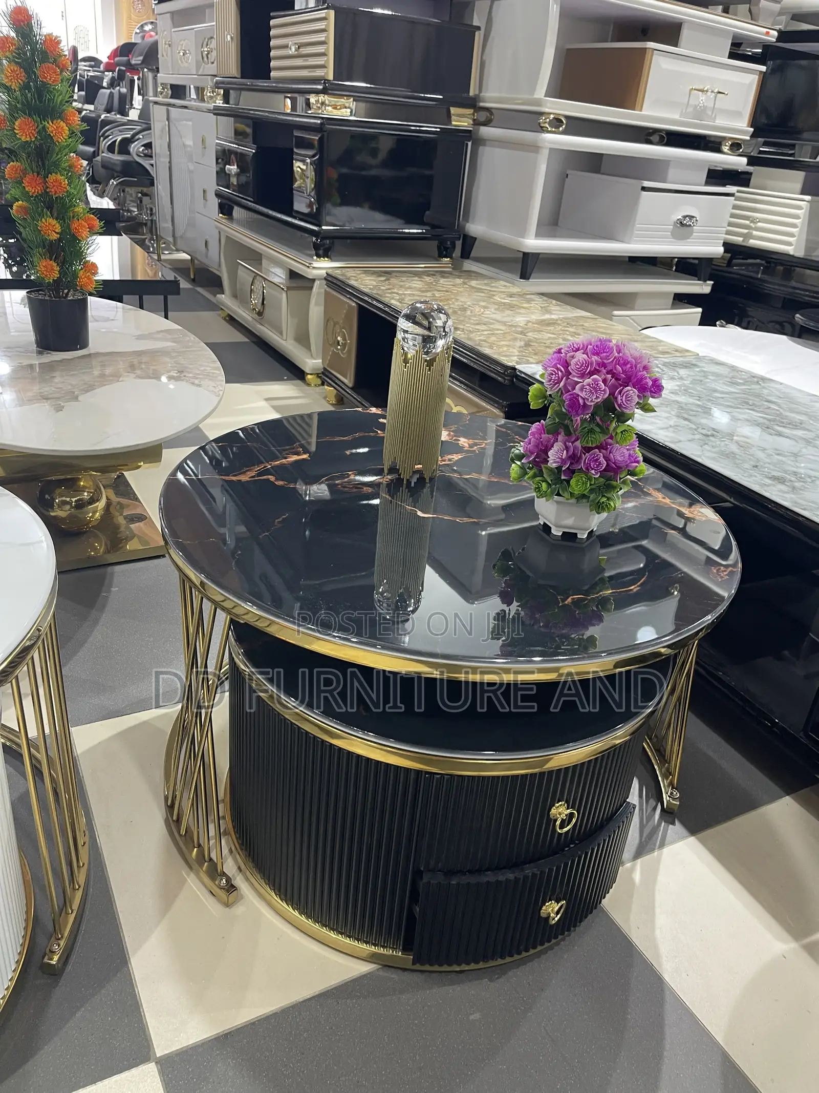 2 in 1 Royal Mable Center Table