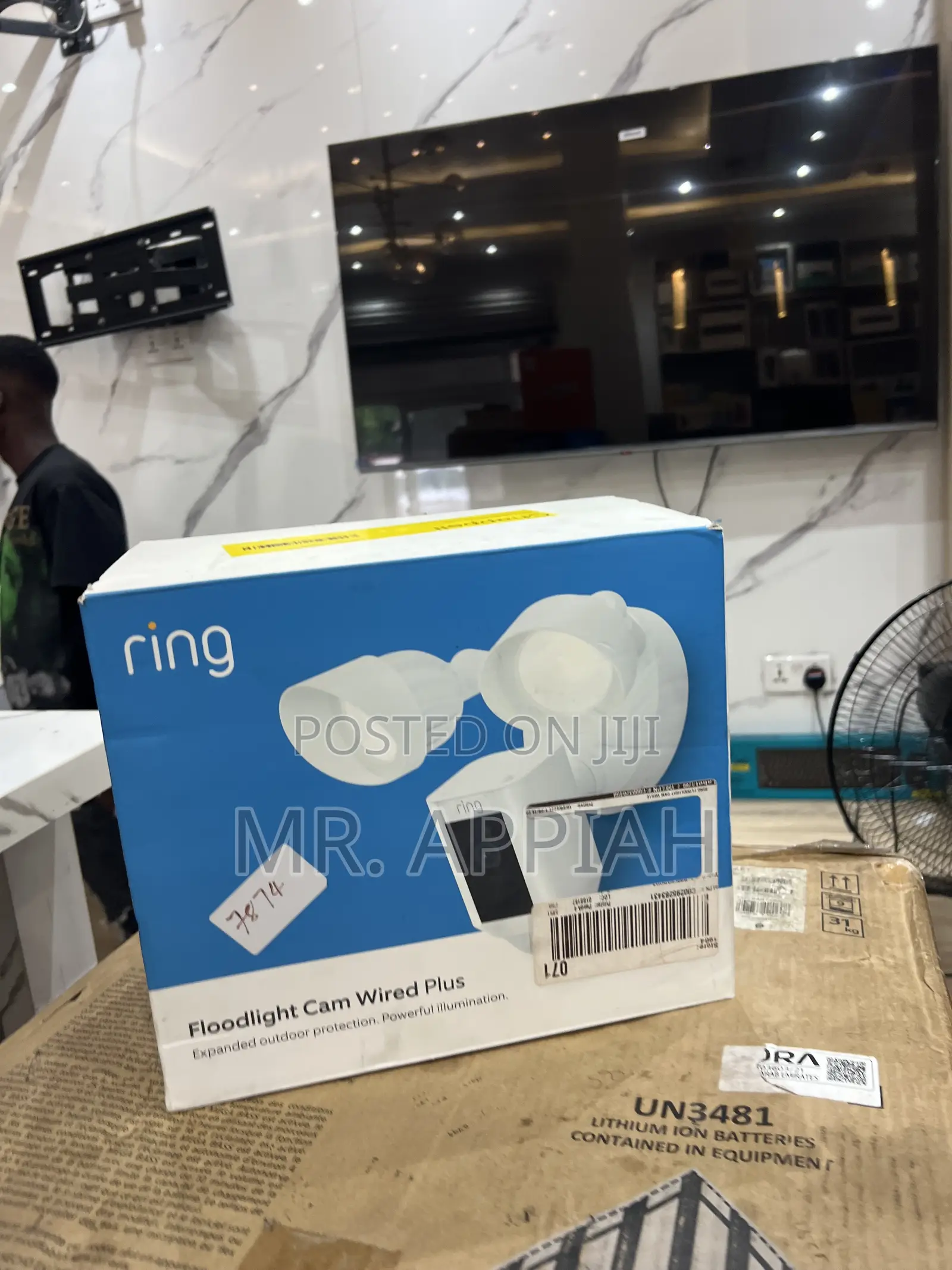 Get Ring Floodlight Smart Cam Wired Plus 