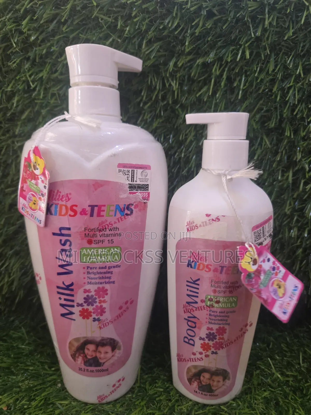 Lilies Kids Teens Body Milk Lotion Wash.