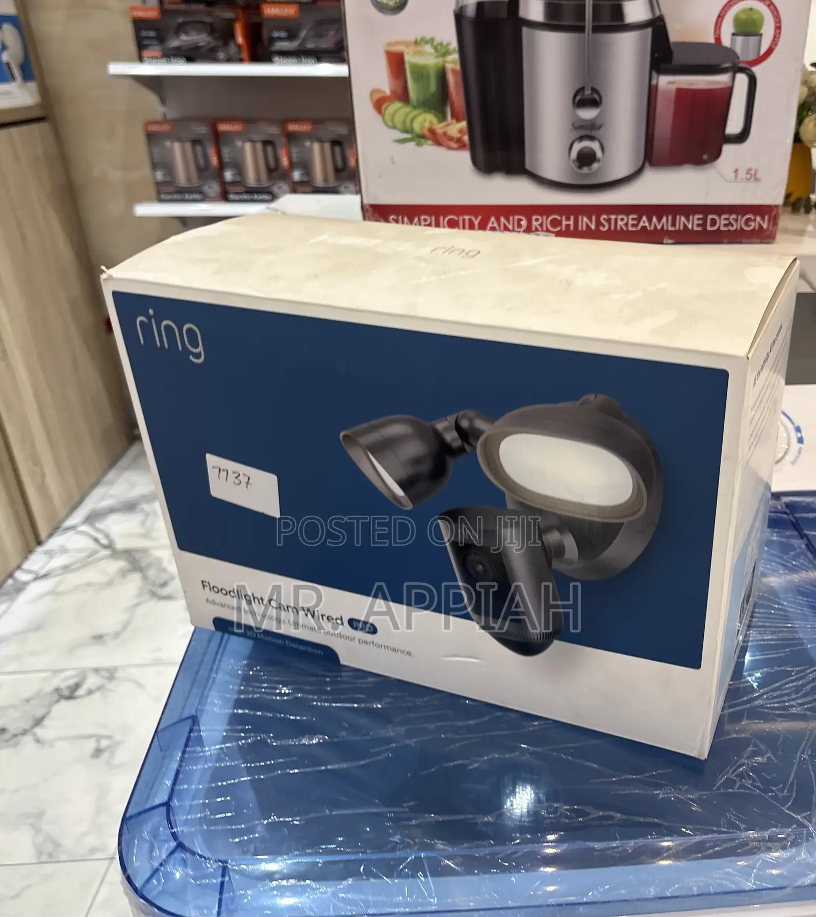 Get Ring Floodlight Smart Cam Wired Pro Security Camera 
