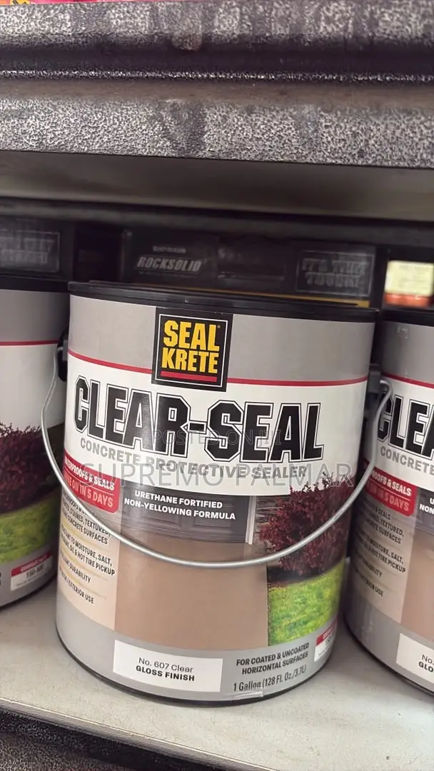 Clear-Seal Satin Concrete Sealer - Protective Water-Based Finish