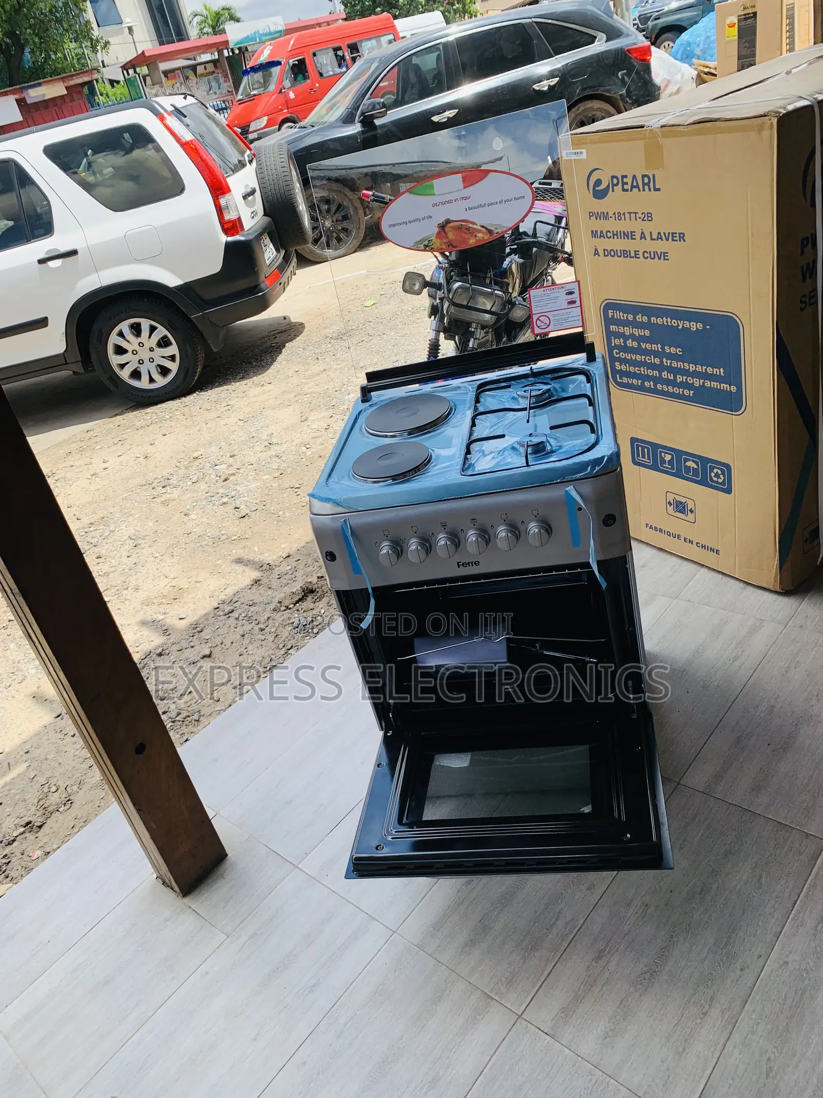Grab the New Gas Electric Cooker Oven Grill 2-2 Stove 60:60