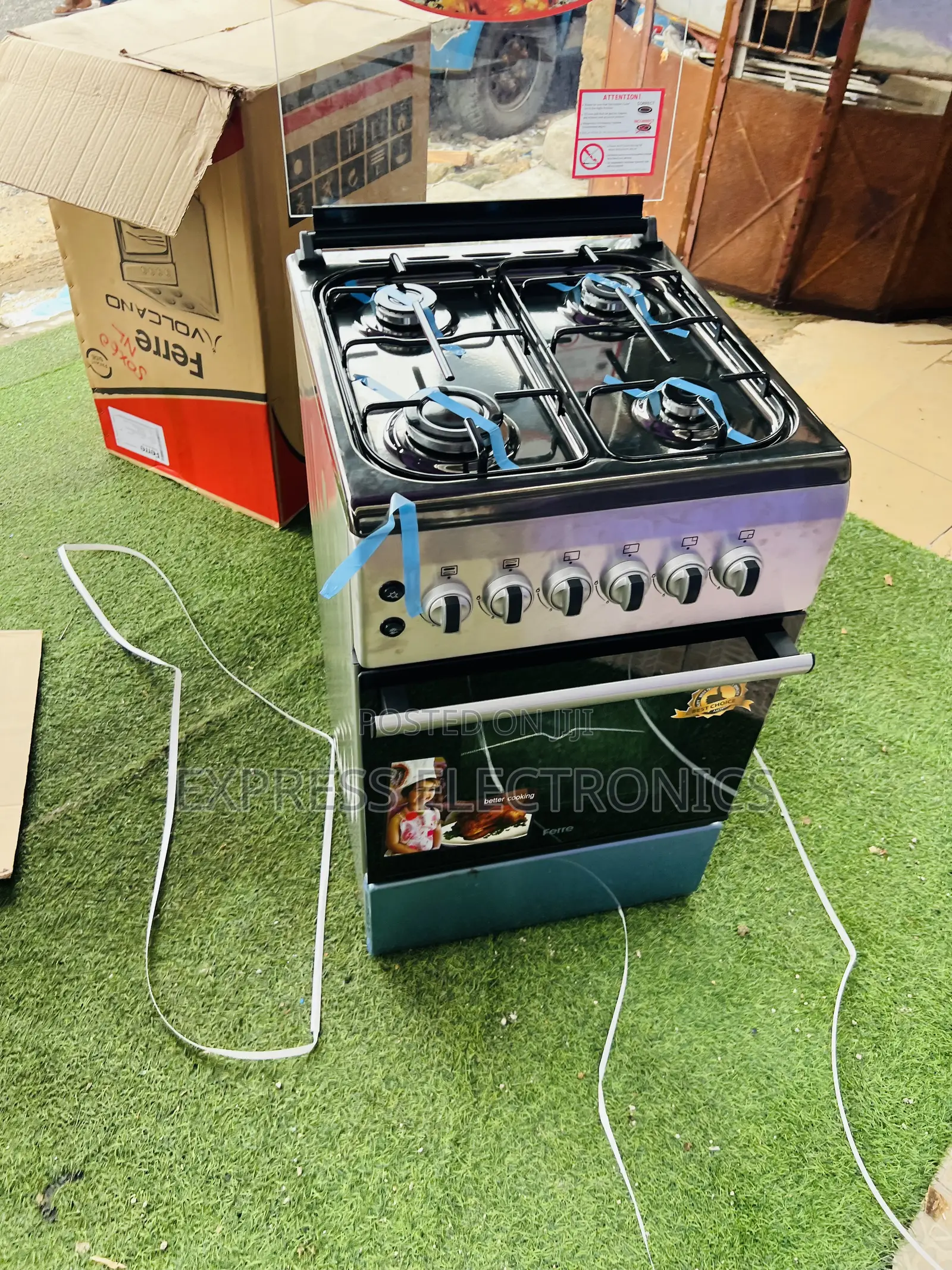 Long Lasting New Line Gas Cooker Oven 4burner 50/60 Stove