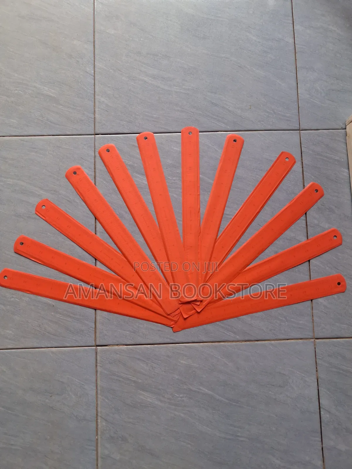 30cm Metal Long Ruler (12 Pieces)