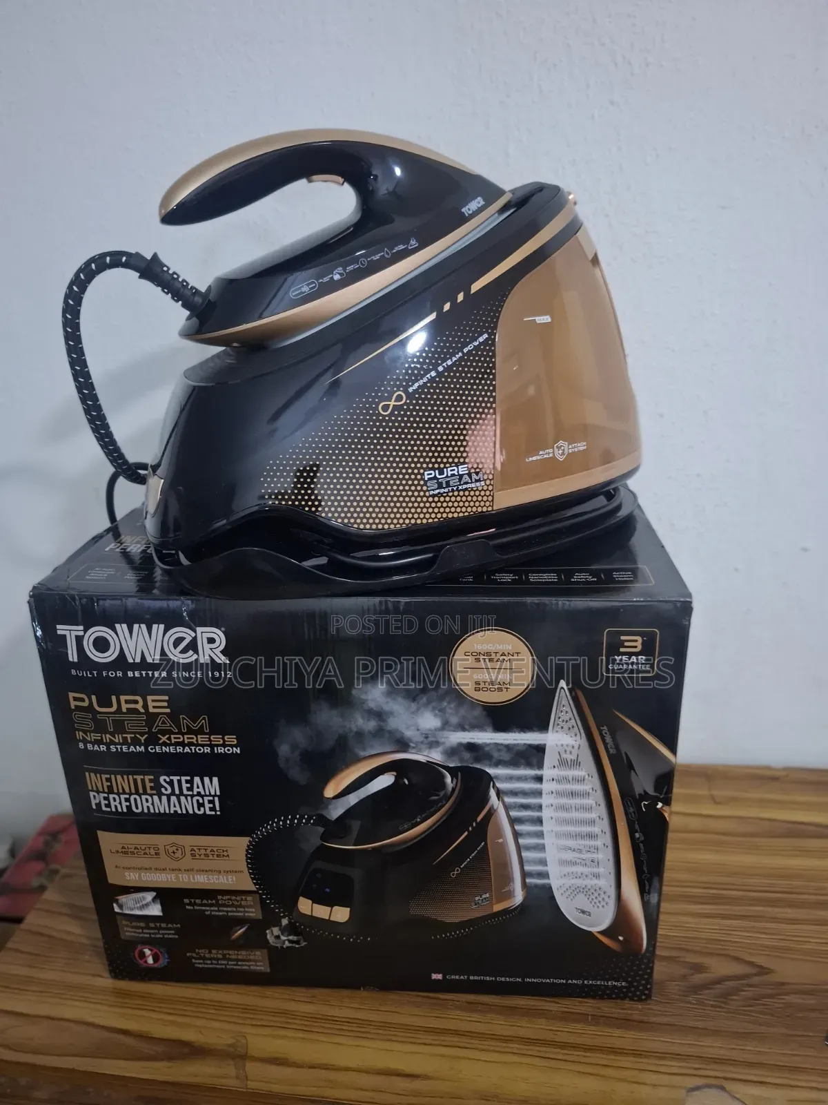 Tower PureSteam Infinity Xpress Generator Iron 3000W From UK 
