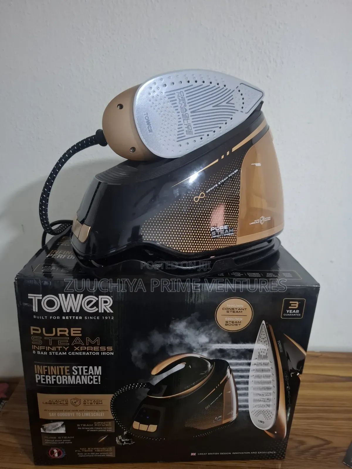 Tower PureSteam Infinity Xpress Generator Iron 3000W From UK 