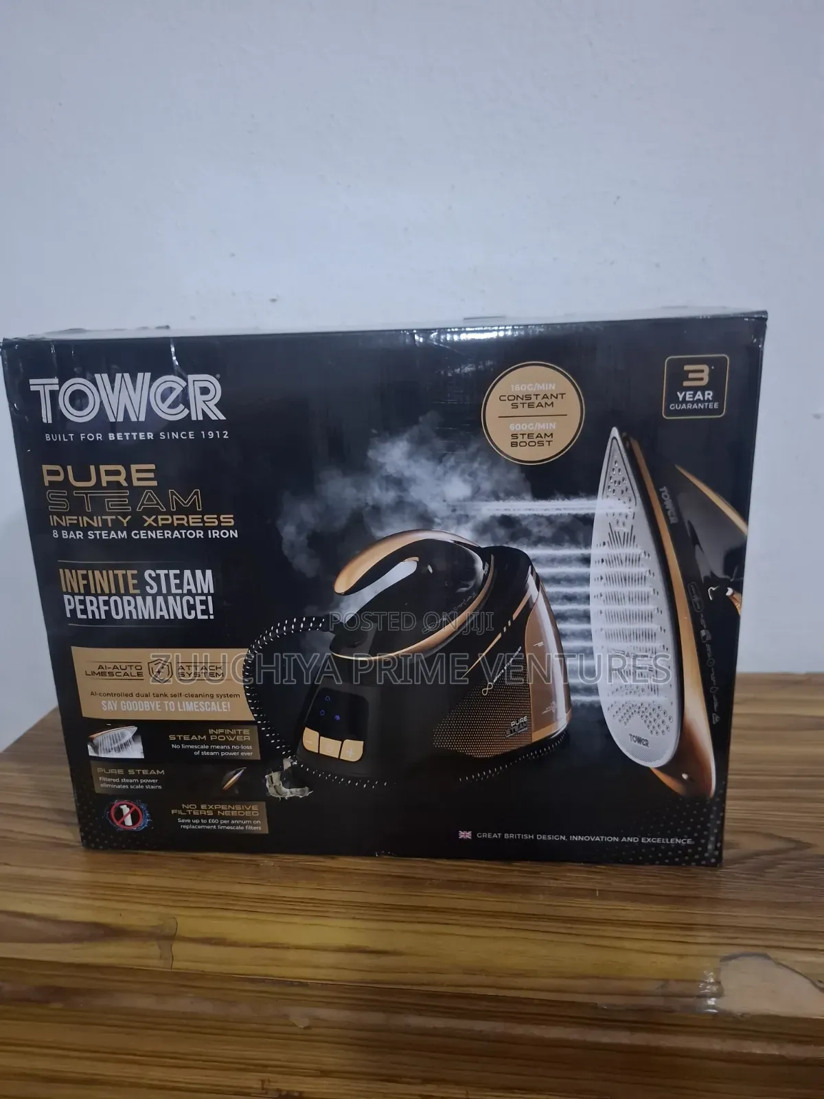 Tower PureSteam Infinity Xpress Generator Iron 3000W From UK 