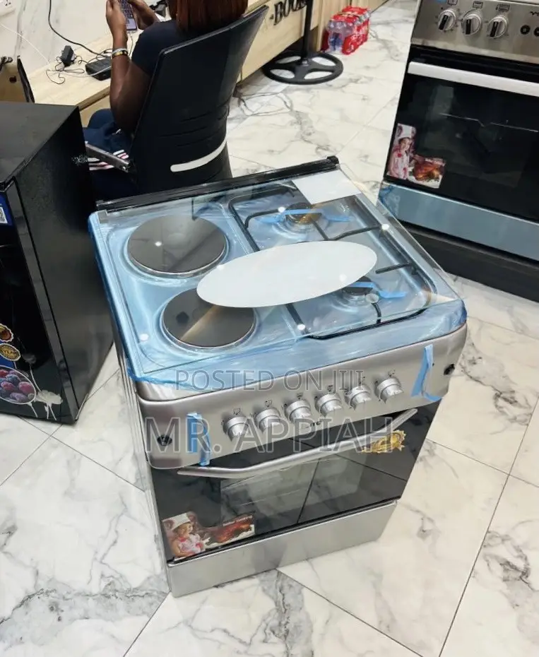 Durable Ferre 60x60cm 2 Gas + 2 Electric Cooker(Gray)