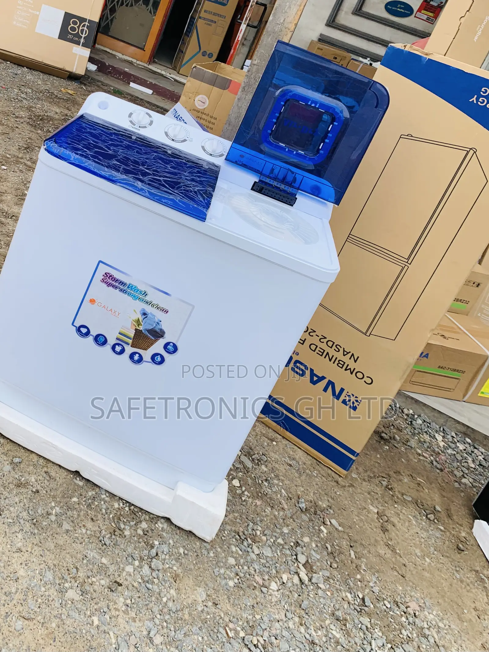 High Essential Galaxy 13kg Semi-Automatic Twin Tub Washing Machine