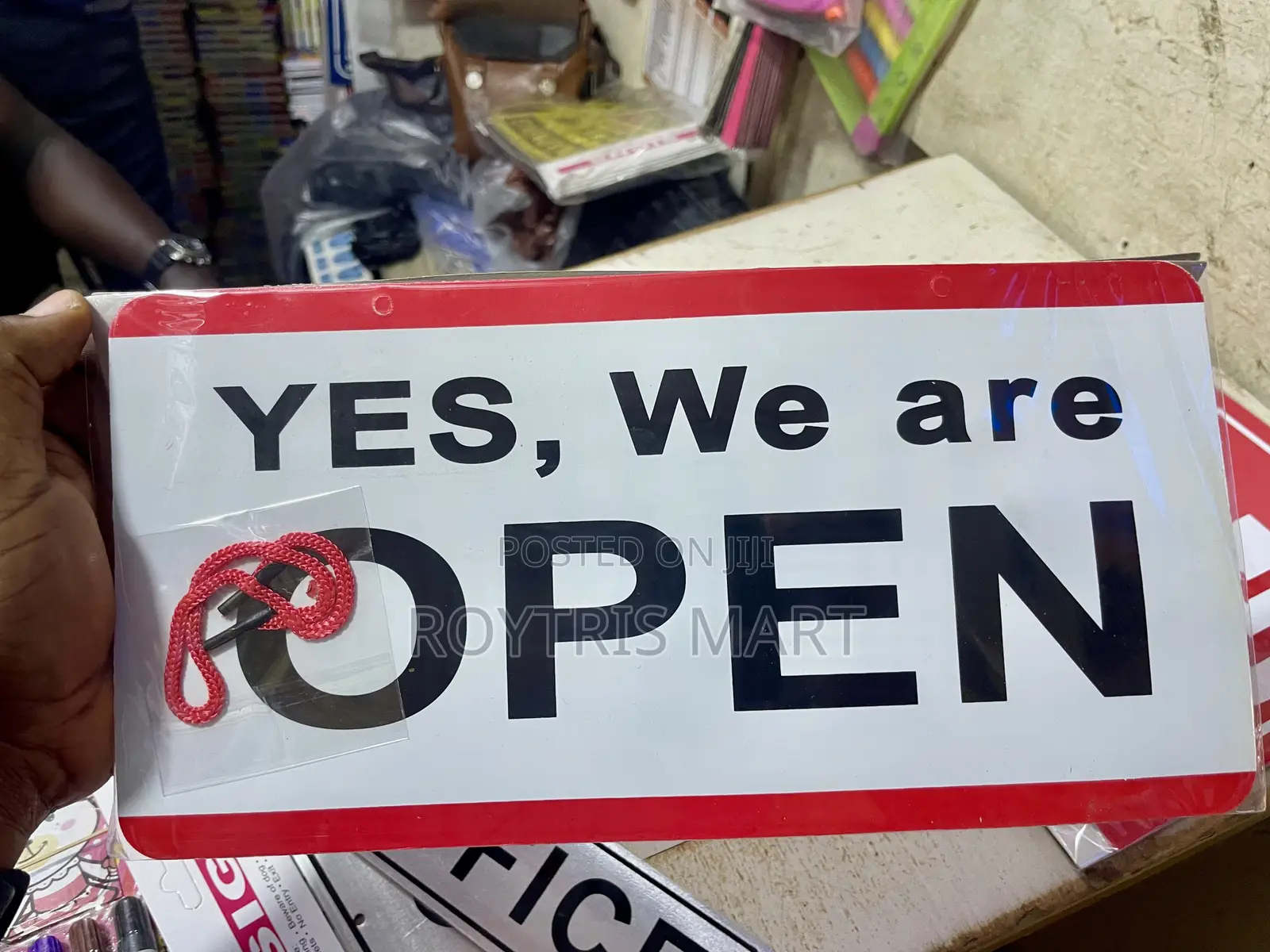 Yes We’re Open and Closed Signage