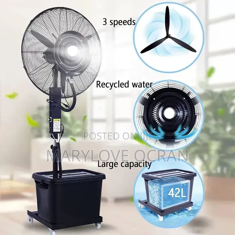 Mist / Ice 
Size : 30 Inches Wide
Water Capacity: 42Liters