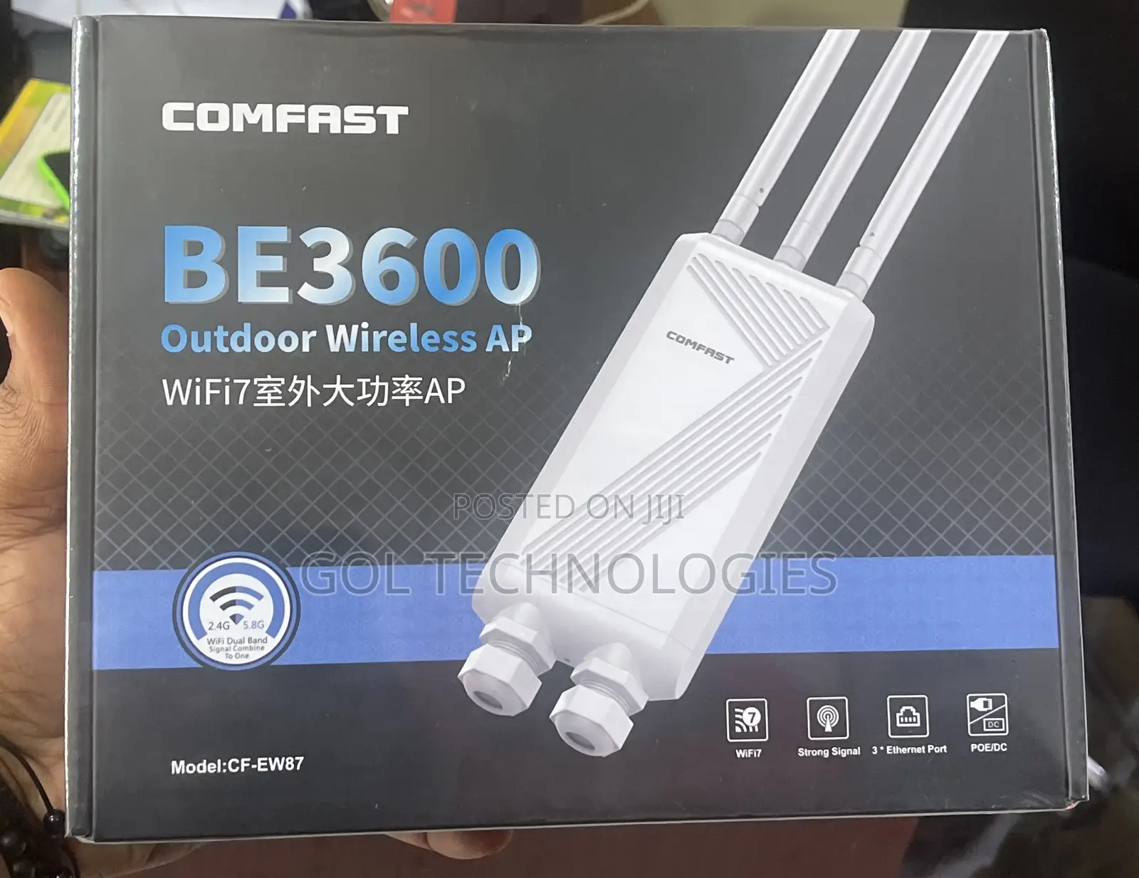 Comfast Be3600 Wifi7 Outdoor Wireless Ap Cf-Ew87