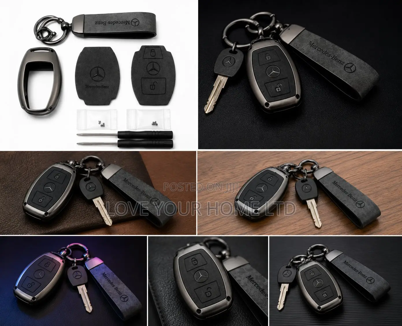 Mercedes-Benz 2-Button Smart Key Replacement Shell Kit