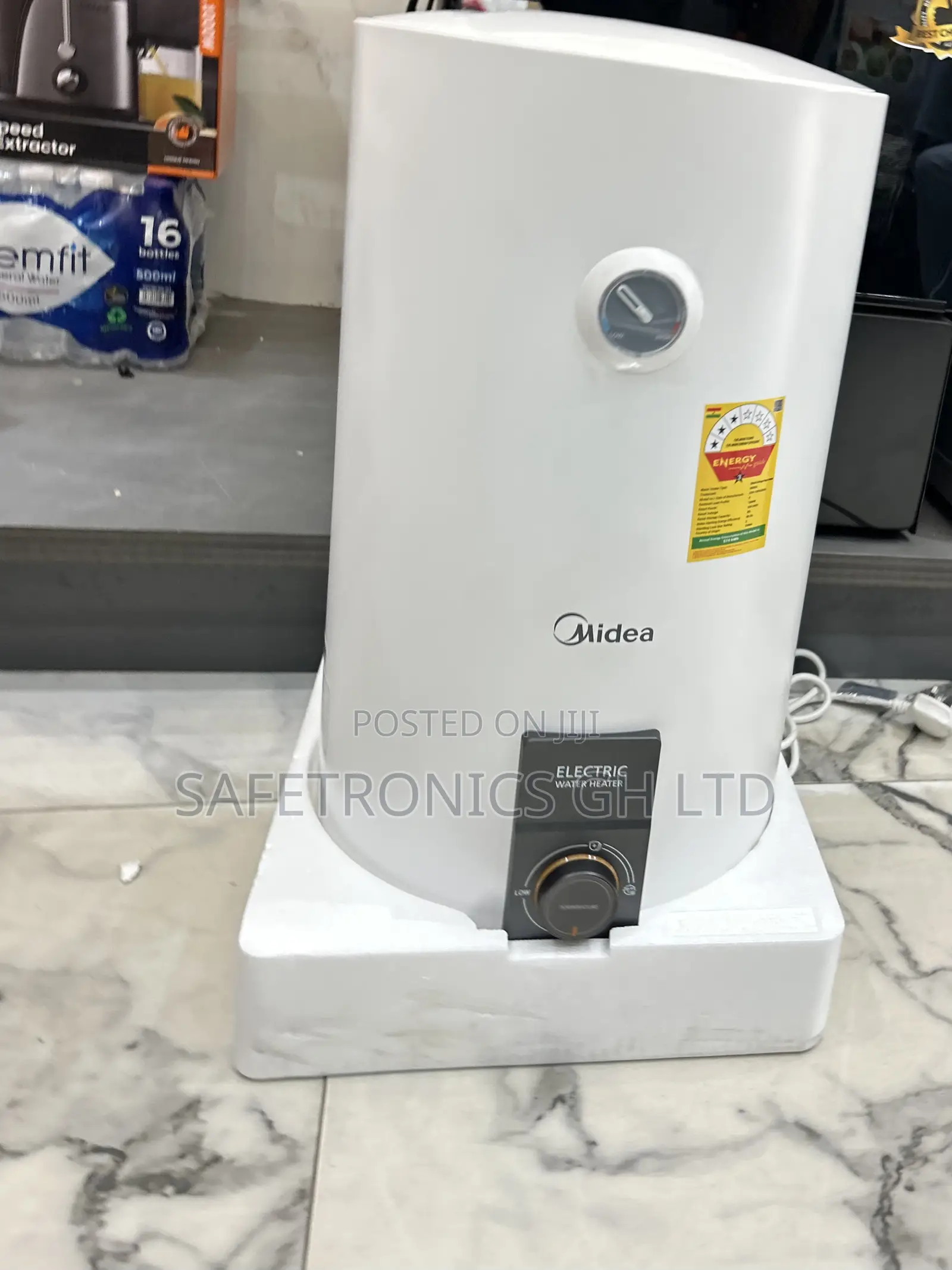 Essential New Midea 50L Horizontal Electric Water Heater 1500W D5015A6