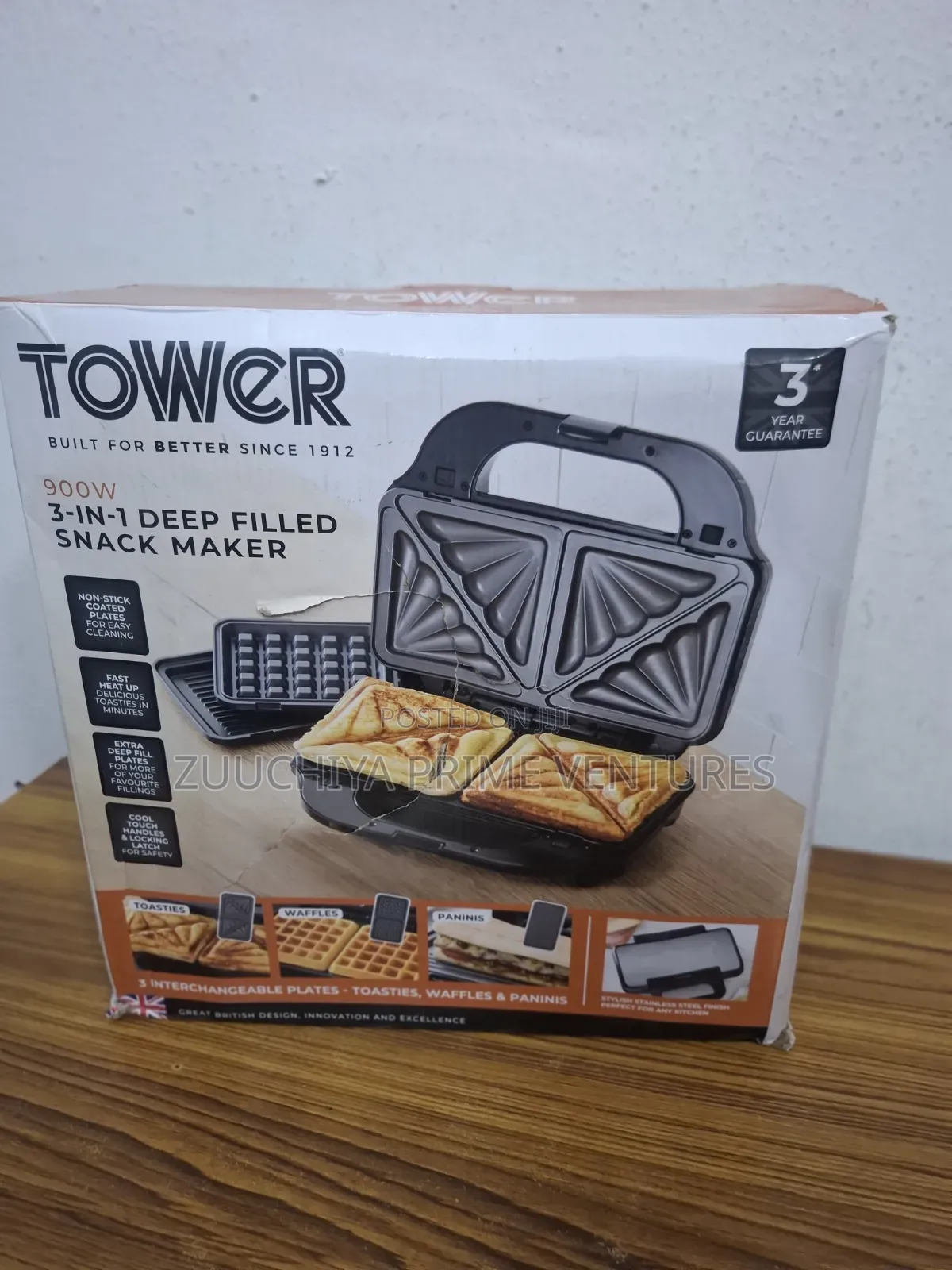 Tower 3-in-1 Deep Fill Sandwich Maker From Uk