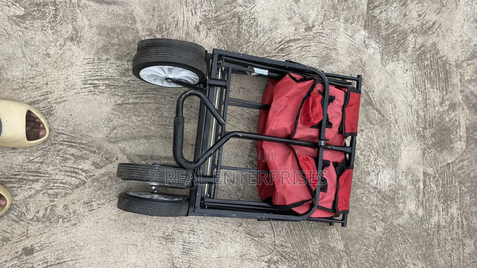 Foldable Trolley Red Wagon
