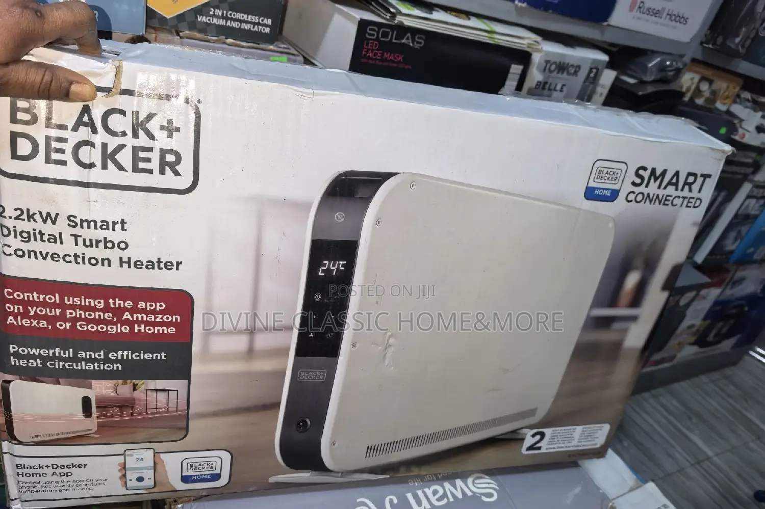 BLACK+DECKER 2.2KW Smart Convection Turbo Heater, 3 Heat Settings