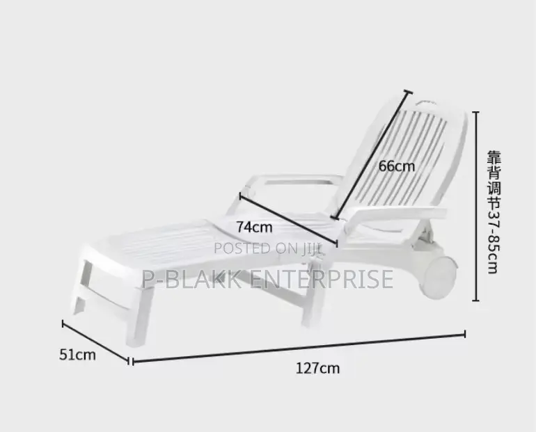Swimming Pool Chair Foldable and Adjustable for All Weather