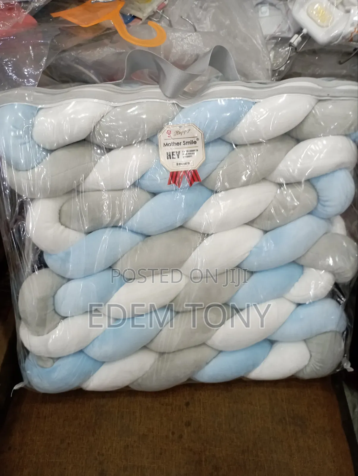 Mother Smile -Braided Crib/Cot Bumper-3meters