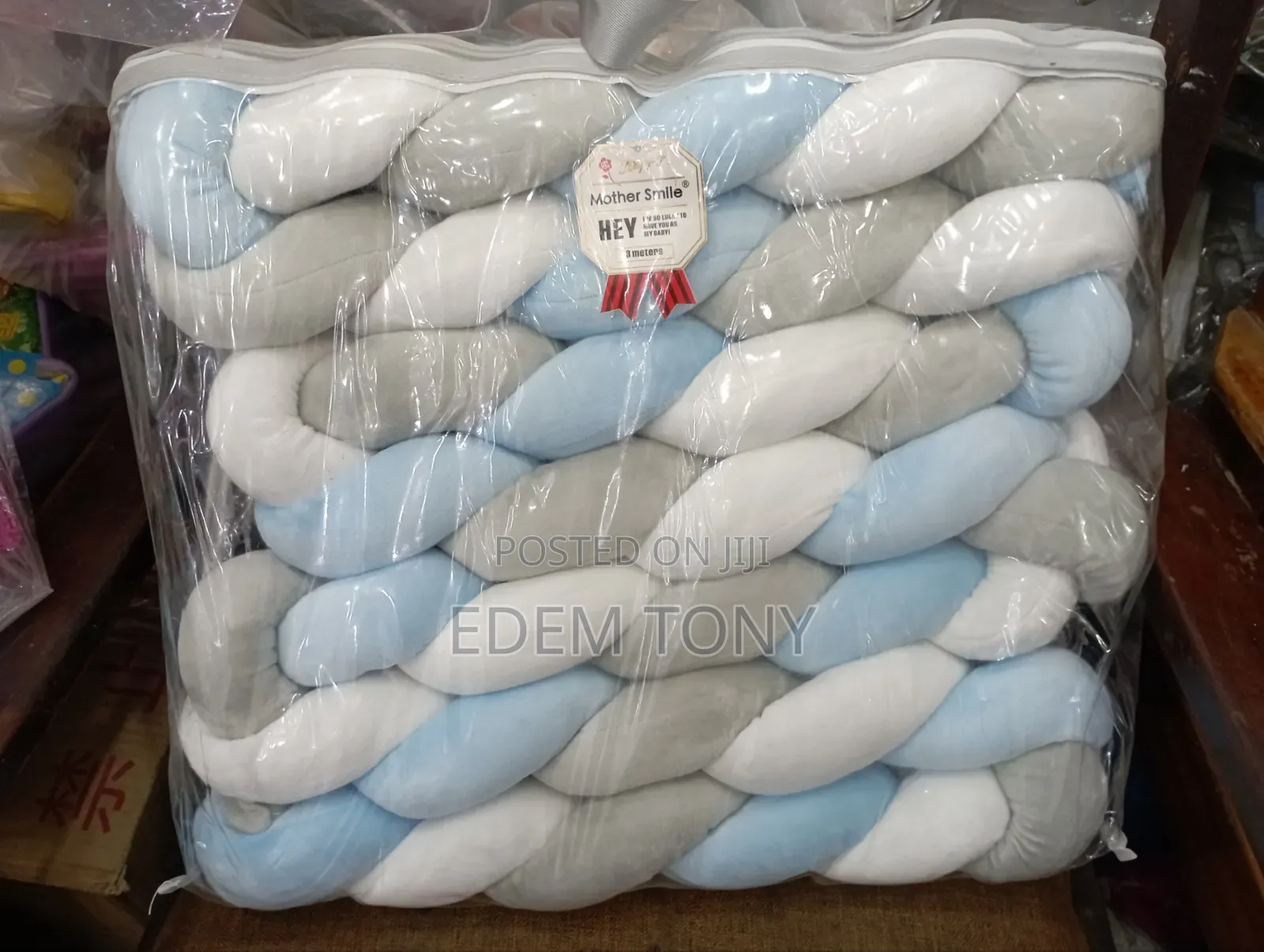 Mother Smile -Braided Crib/Cot Bumper-3meters