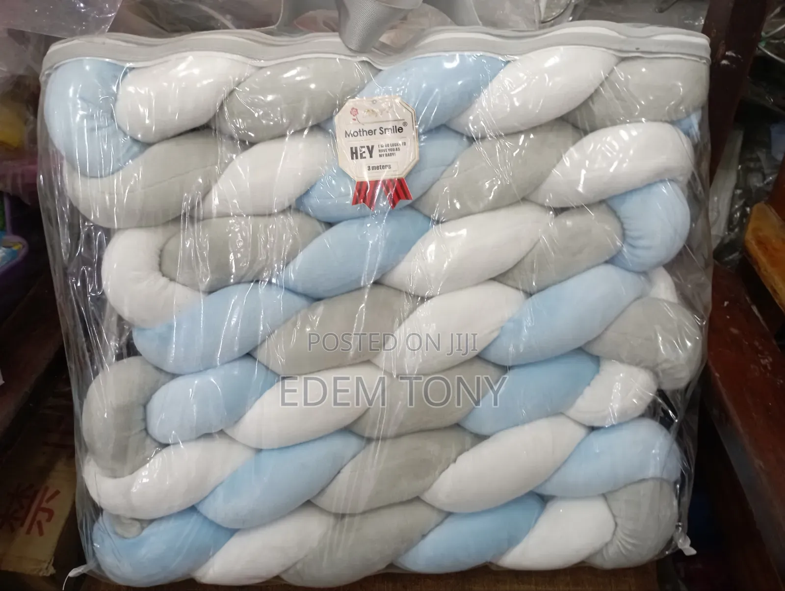 Mother Smile -Braided Crib/Cot Bumper-3meters