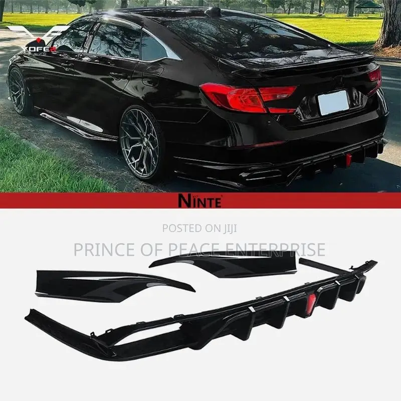 Honda Accord 2018 2019 Back Bumper Diffuser With Led Light