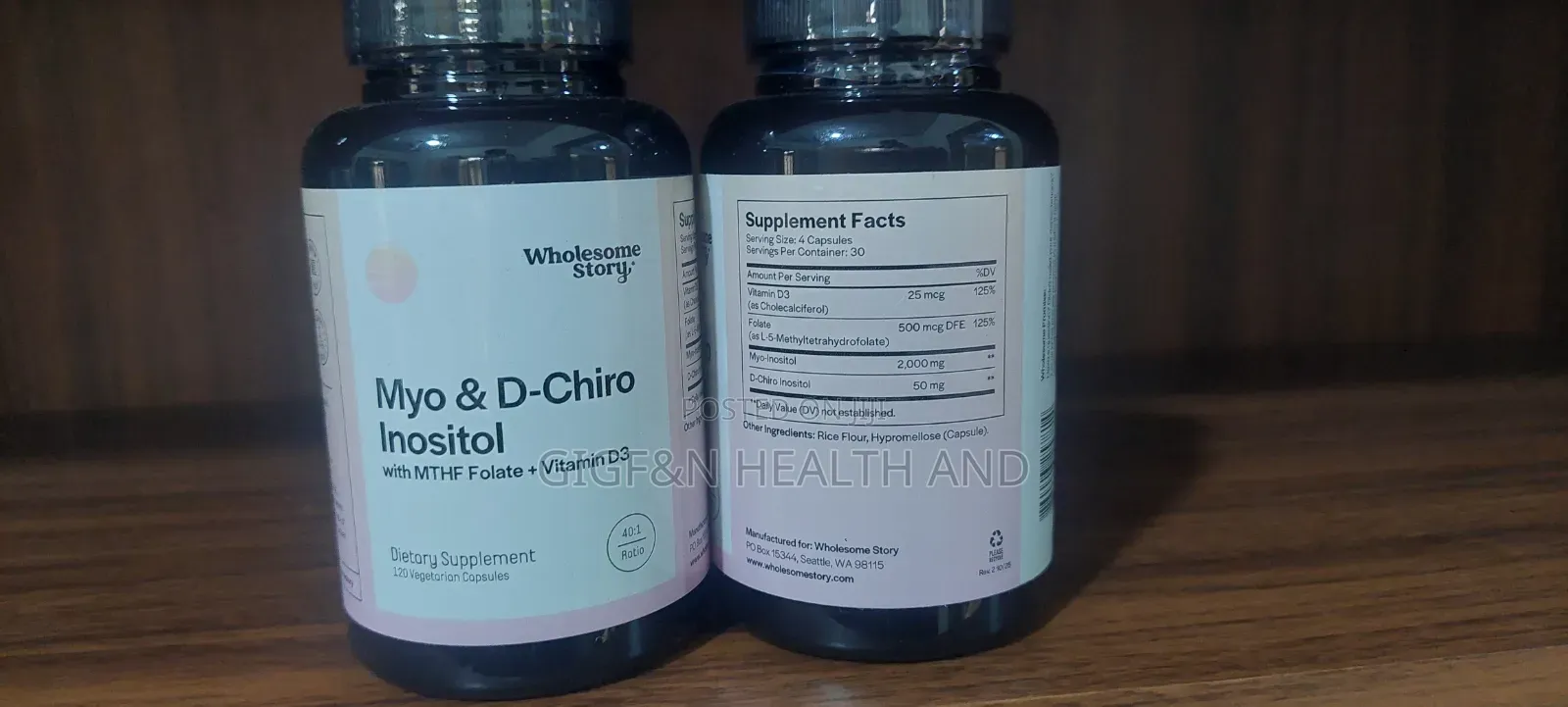 Myo D-Chiro Inositol, 120 Capsules (Dec, 2027 Expiry)
