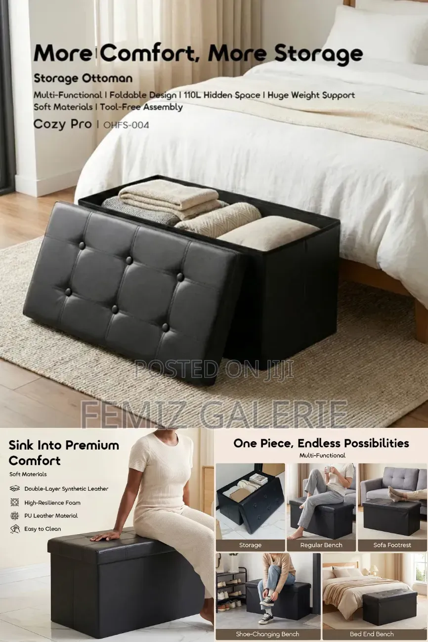 Oraimo Cozy Pro 110L Space Foldable Storage Ottoman