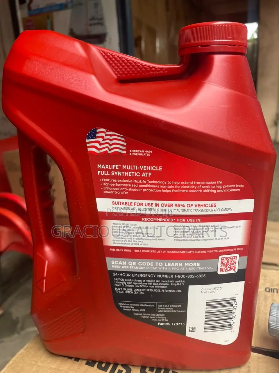 Valvoline Full Synthetic Maxlife