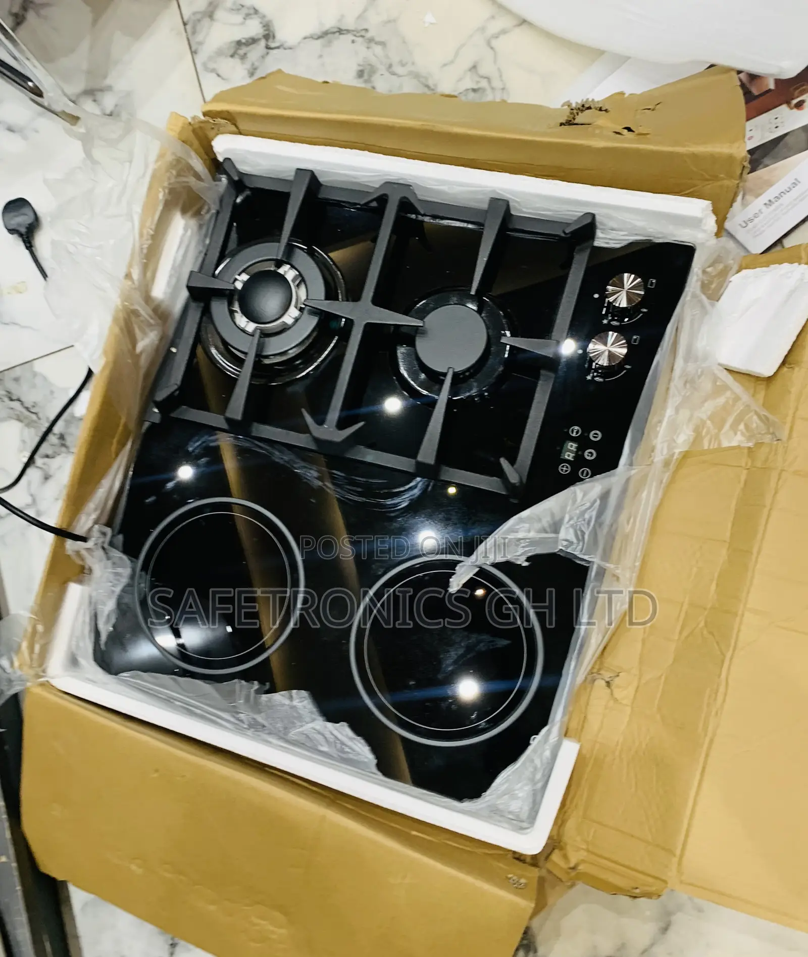 Grab Elegant Kenwood 2 Gas and 2 Electric Hybrid Cooktop in-Built