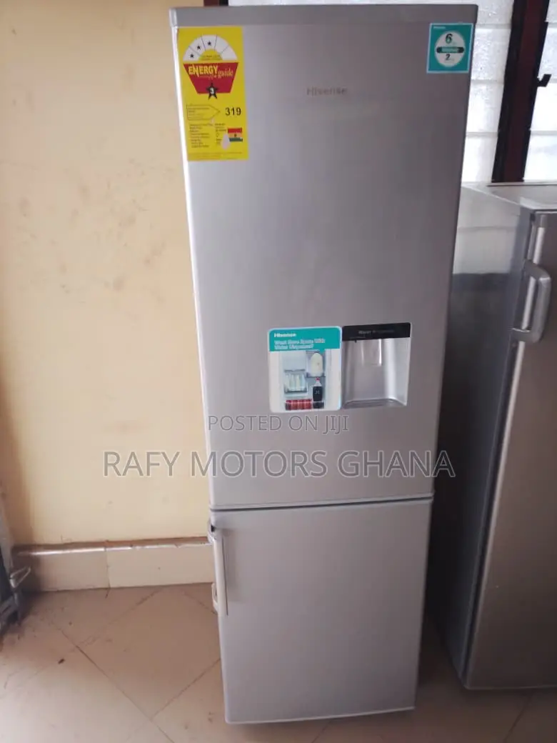 Hisense 244L Bottom Freezer Refrigerator With Water Dispenser – Silver