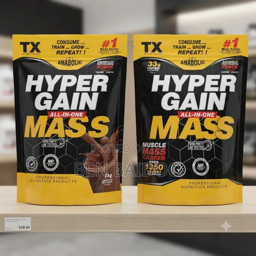 Hyper Gain Mass Gainer Supplement (Consume, Train Grow)