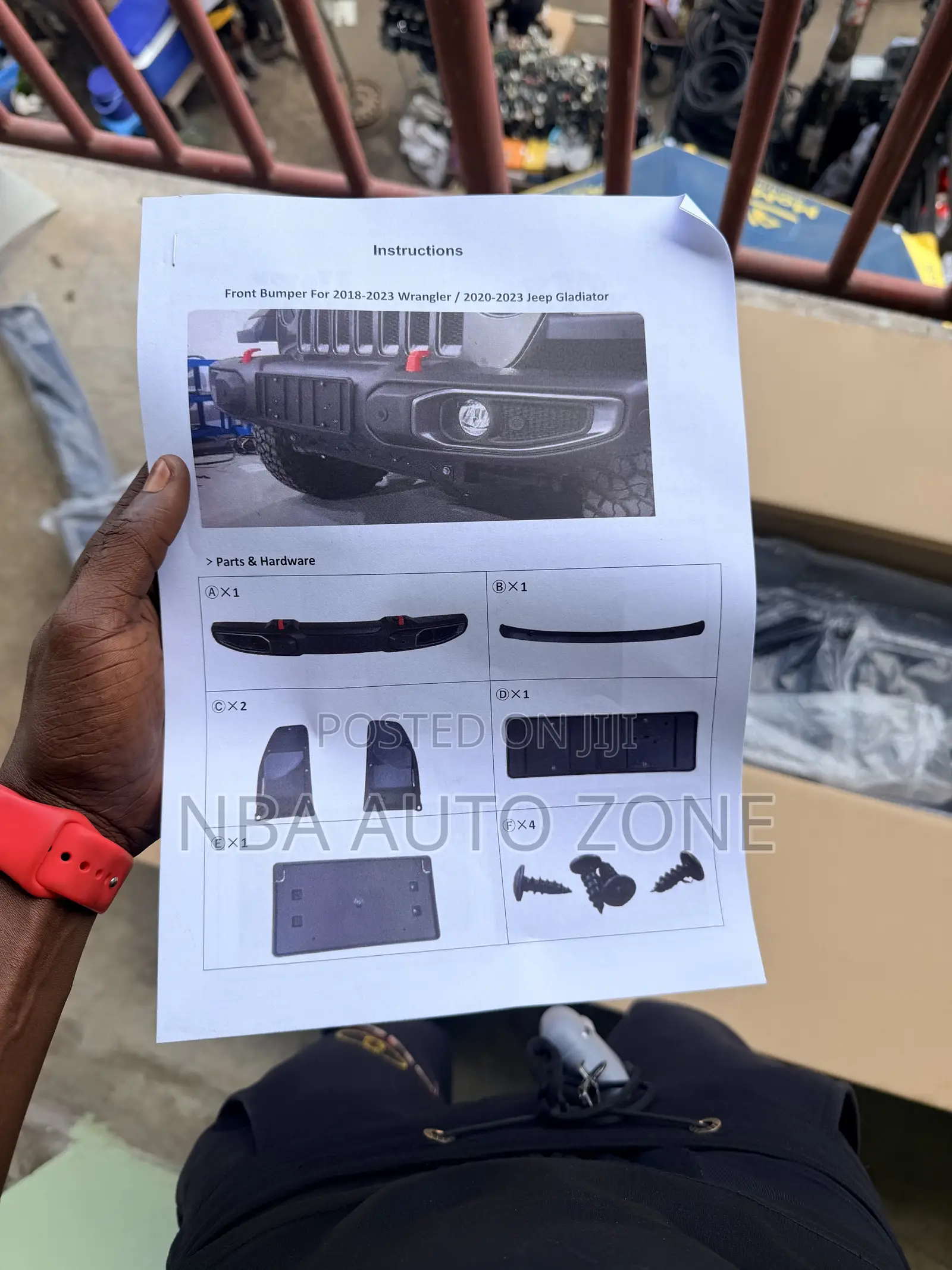 Front Bumper for 2018-2023 Wrangler / 2020-2023 Jeep Gladiator