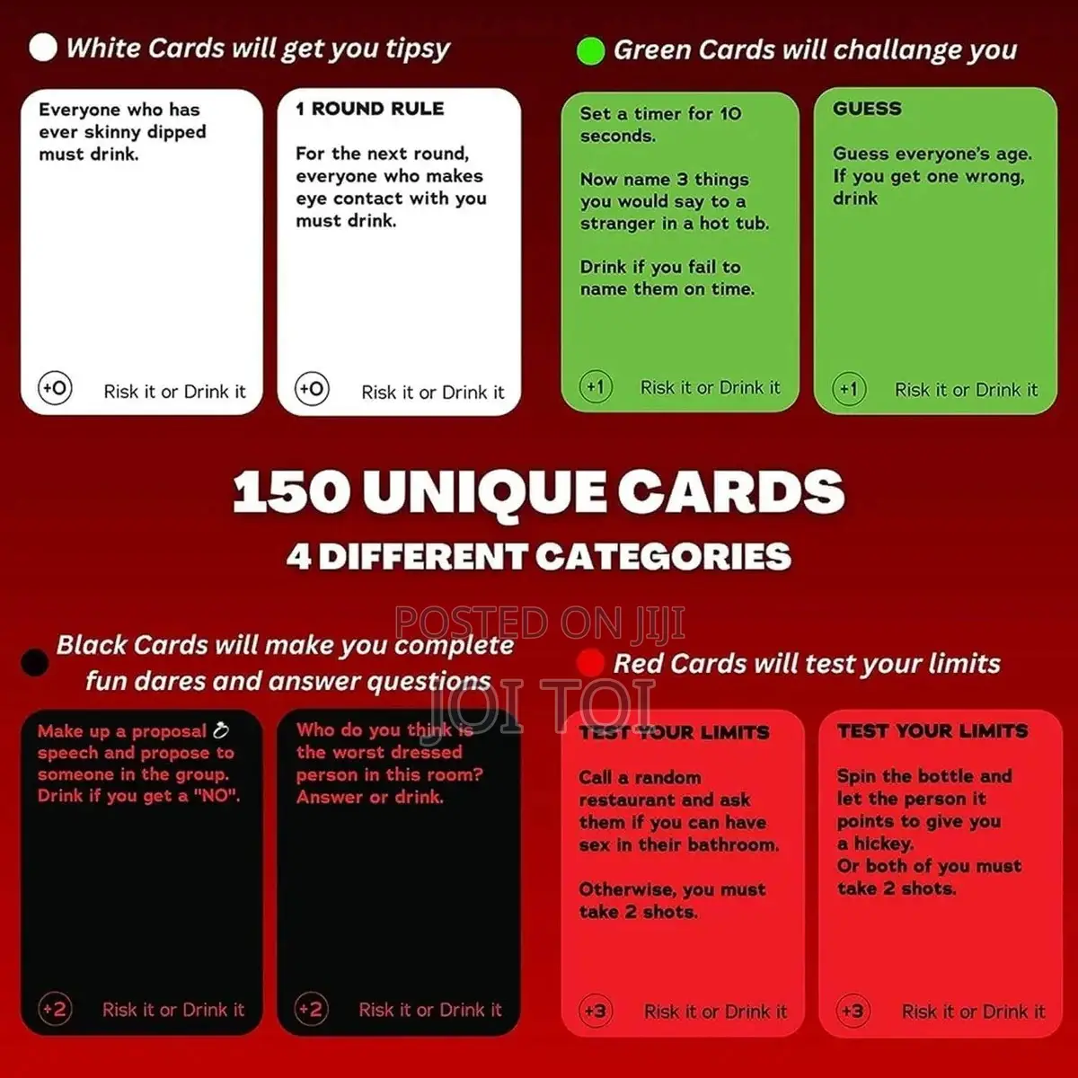 Risk It or Drink It Card Game