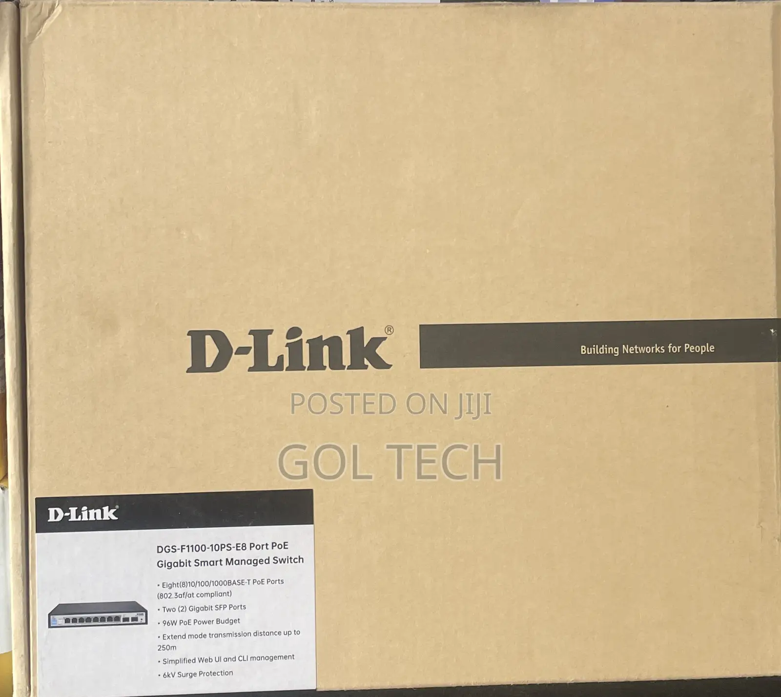 D-Link DGS-F1100-10PS-E8 Port PoE Gigabit Smart Managed Switch