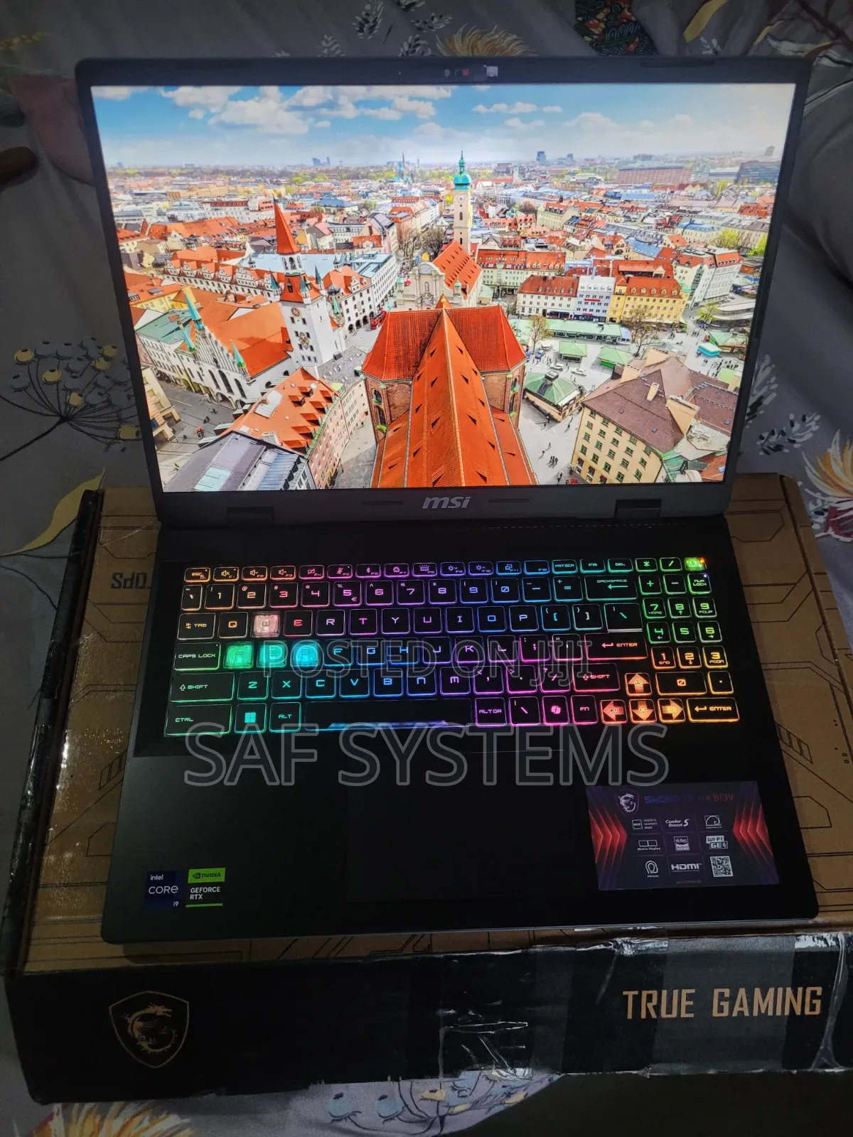New Laptop MSI MSI Sword 17 32GB Intel Core i9 SSD 1T