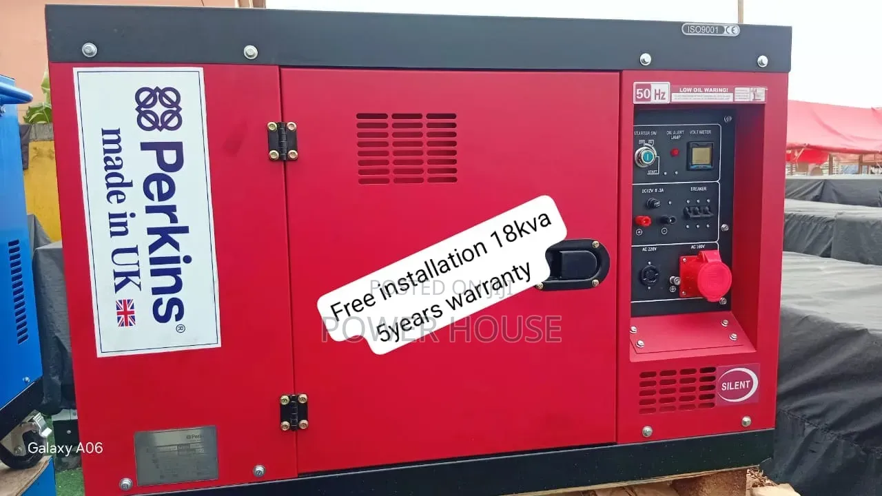 Brand New Perkins 18kVA Diesel Generator – Reliable Backup 18kva