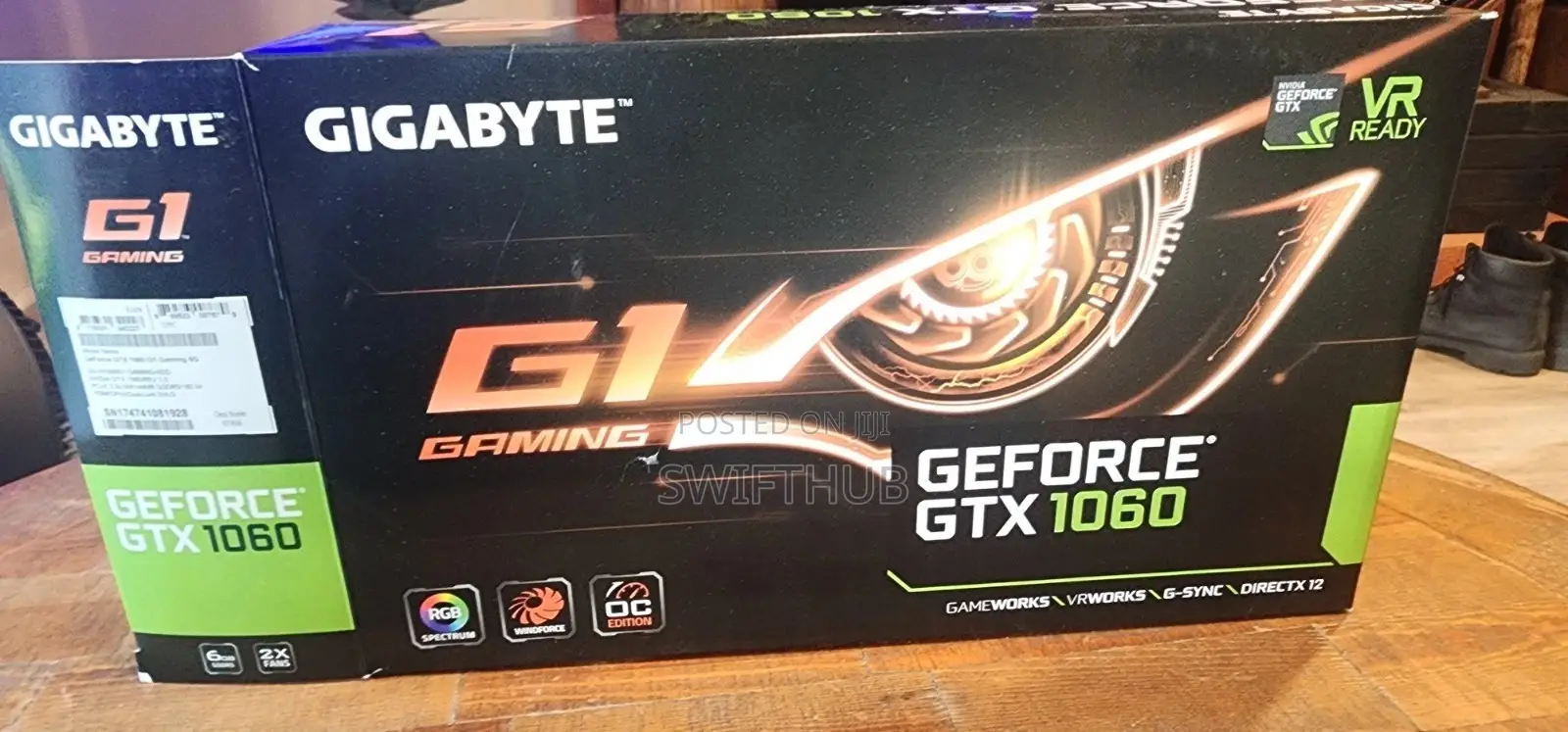 Gigabyte Nvidia GTX 1060 6gb Gaming G1 Graphics Card
