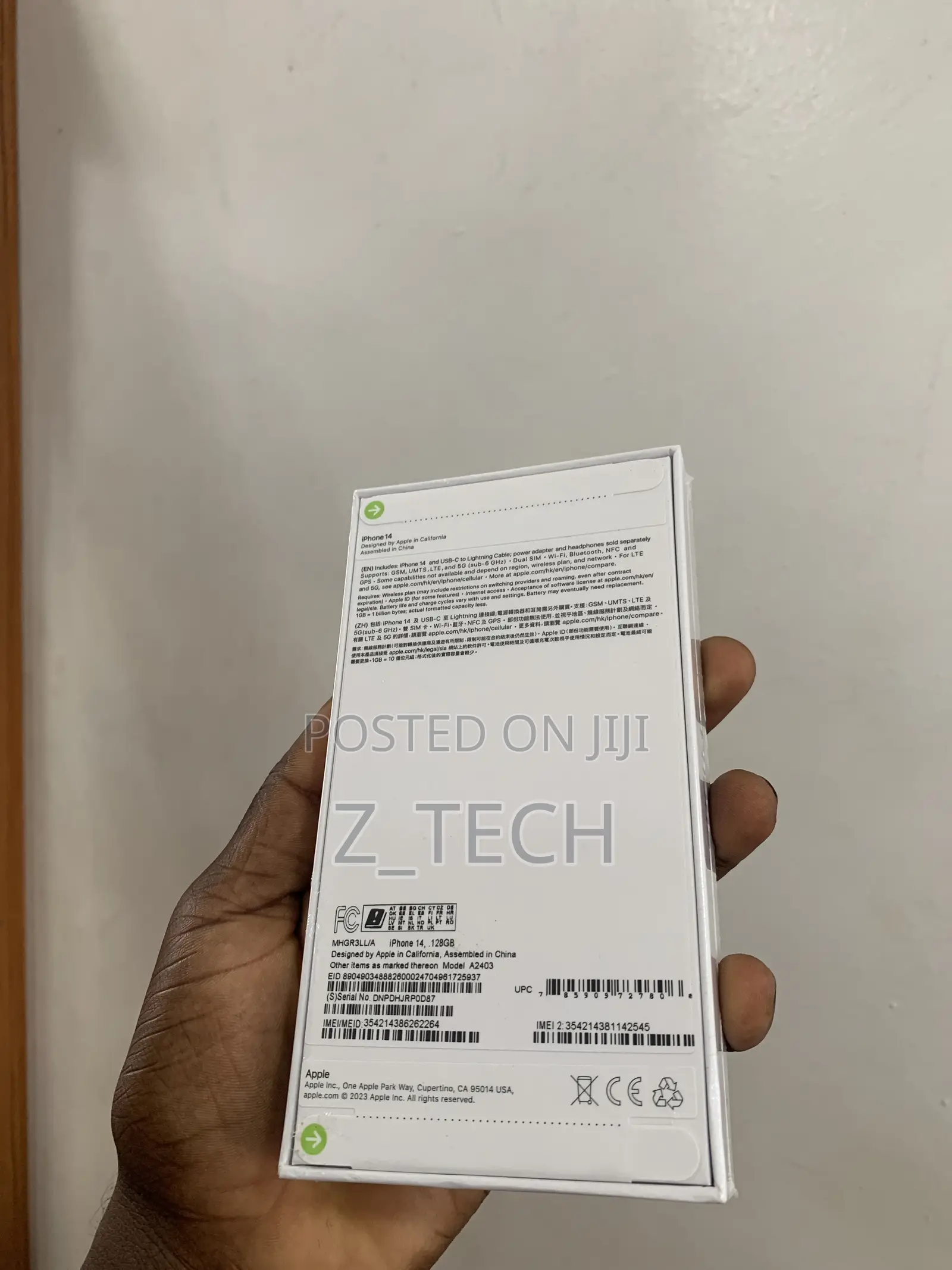New Apple iPhone 14 128 GB Purple